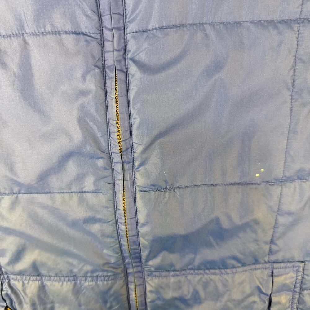 Vintage y2k timberland weather gear blue gold embroidered gilet vest - Picture 3 of 8